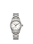 Hamilton H69301110 Khaki Field Quartz Unisex Bracelet Strap Watch, White/Silver