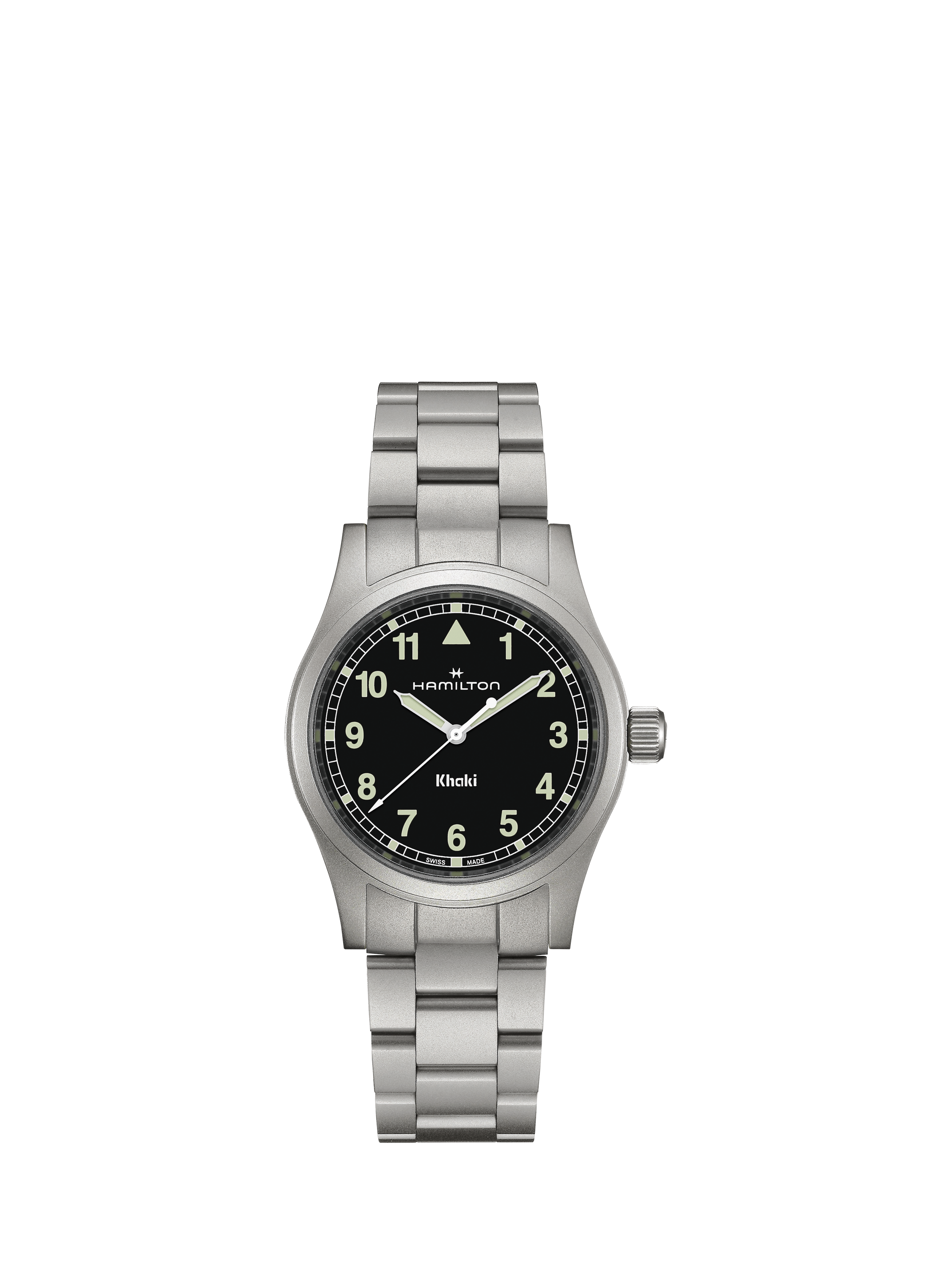 Product image 1 of 5, which shows Hamilton H69301130 Unisex Bracelet Watch, Black