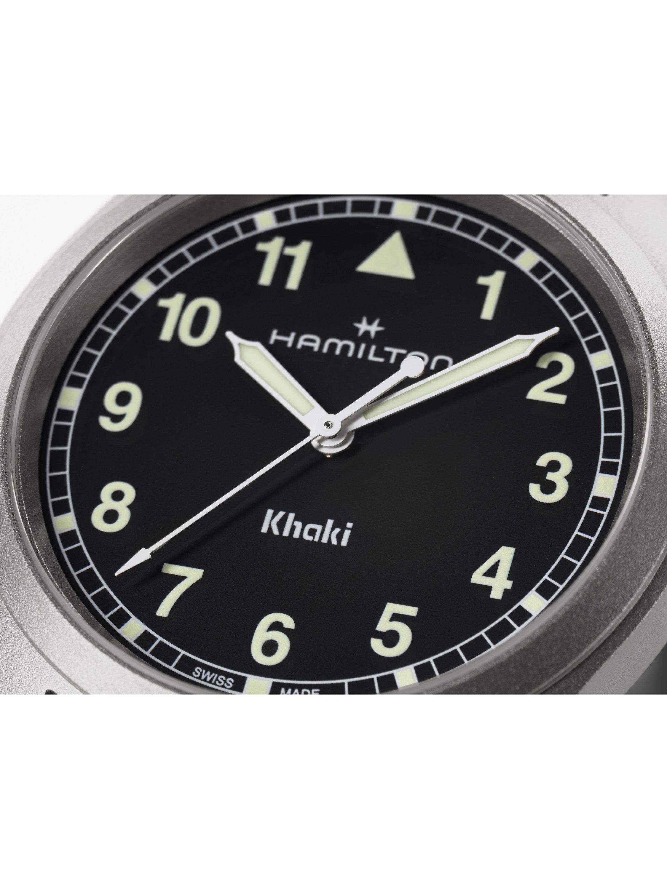 Product image 2 of 5, which shows Hamilton H69301130 Unisex Bracelet Watch, Black