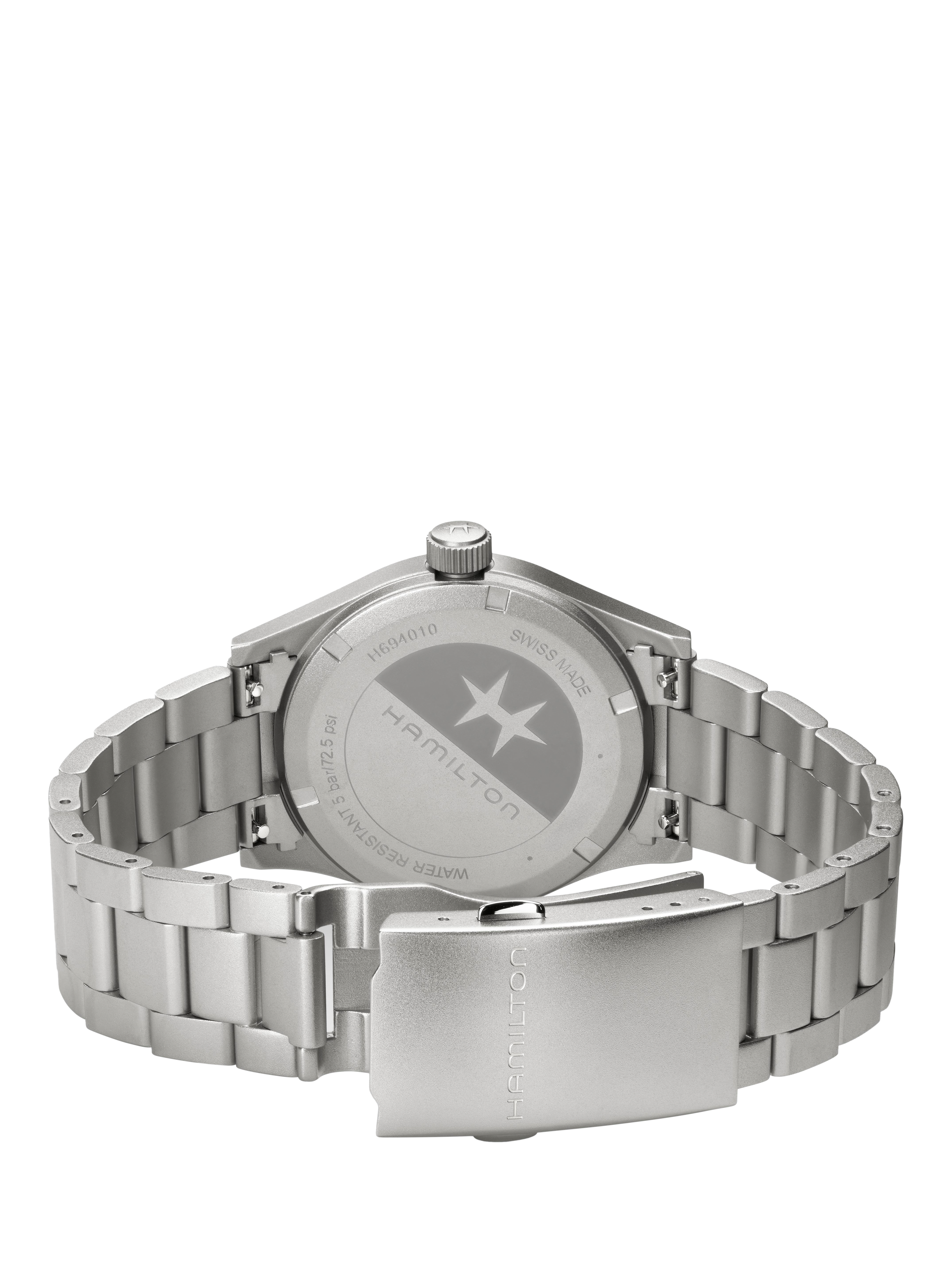 Product image 5 of 5, which shows Hamilton H69301130 Unisex Bracelet Watch, Black