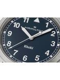 Hamilton H69301140 Khaki Field Quartz Unisex Bracelet Strap Watch, Navy/Silver