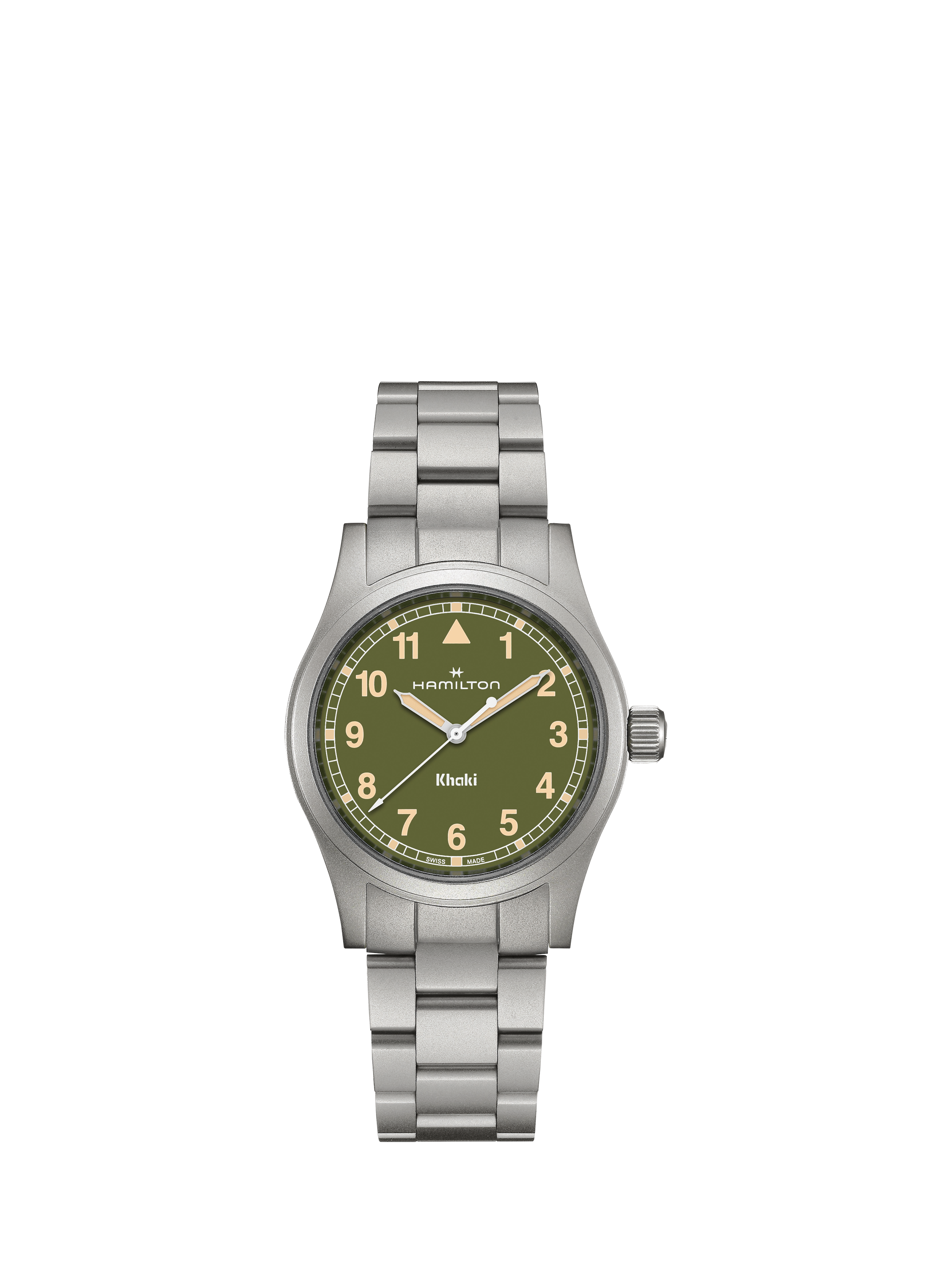 Product image 1 of 5, which shows Hamilton H69301160 Unisex Bracelet Watch, Green
