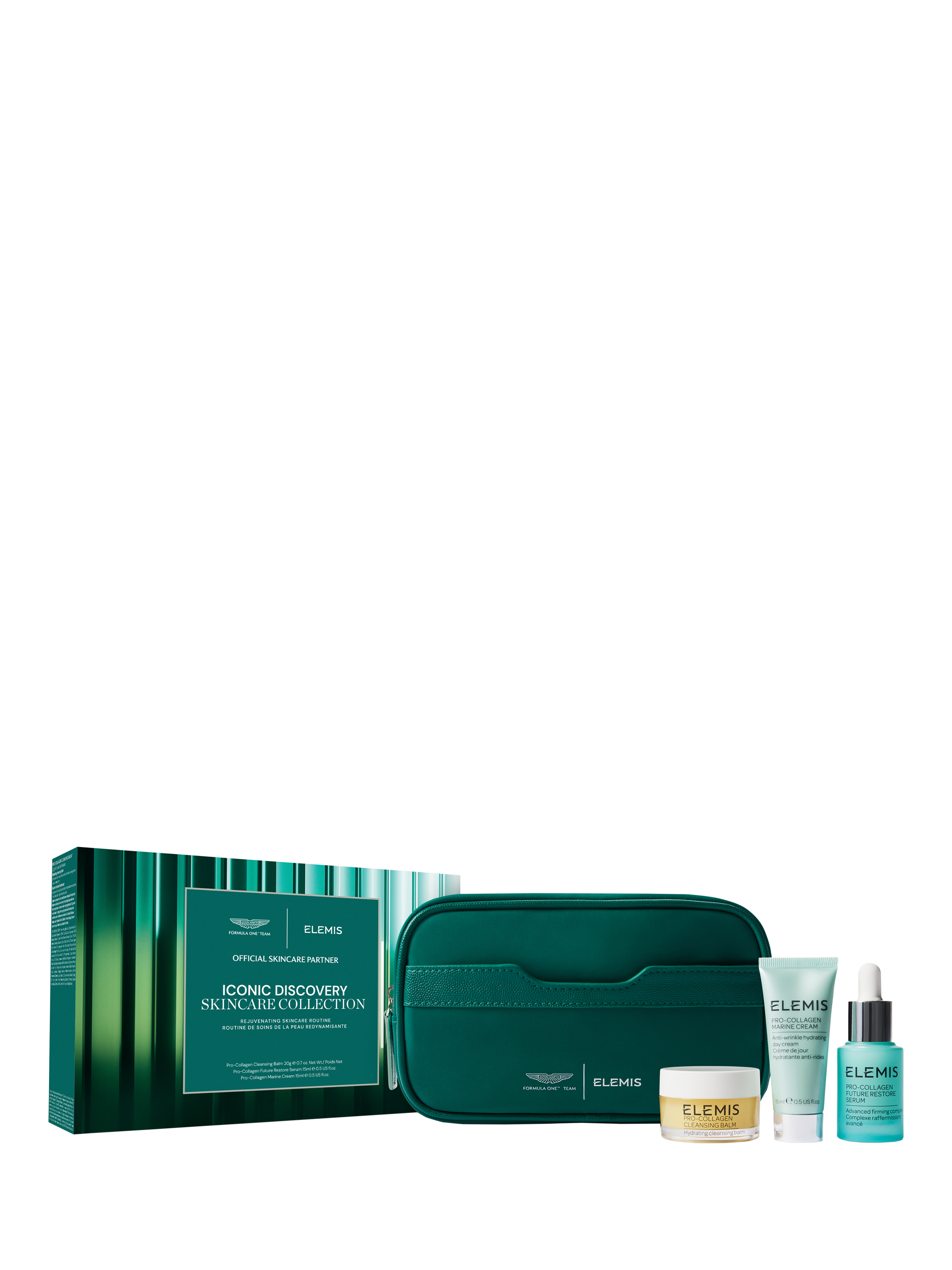 Product image 2 of 3, which shows Elemis x Aston Martin Aramco Formula One™ Team Iconic Discovery Skincare Collection