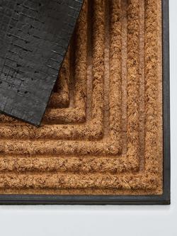 John Lewis Diamond Scraper Door Mat - view 2, Black