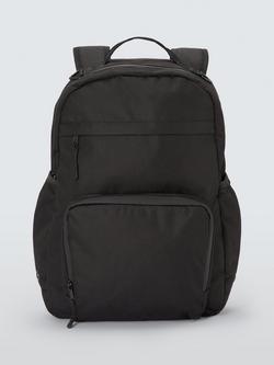 John Lewis Large Commuter Backpack, Black, Black