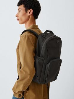 John Lewis Large Commuter Backpack, Black - view 2, Black