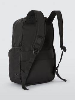 John Lewis Large Commuter Backpack, Black - view 2, Black