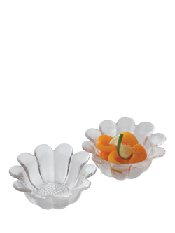 Dartington Crystal Daisy Heirloom Glass Dish, Set of 2, 16cm, Clear - view 2, 