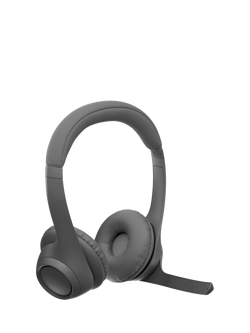 Logitech Zone 300 Wireless Bluetooth On-Ear Headset, Black - view 2, Black