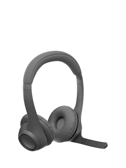 Logitech Zone 300 Wireless Bluetooth On-Ear Headset, Black - view 2, Black