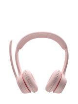 Logitech Zone 300 Wireless Bluetooth On-Ear Headset, Off White, Rose