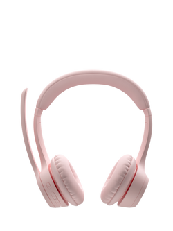 Logitech Zone 300 Wireless Bluetooth On-Ear Headset, Off White, Rose