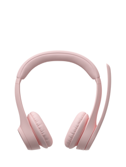 Logitech Zone 300 Wireless Bluetooth On-Ear Headset, Off White - view 2, Rose