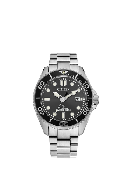 Citizen BN0261-51E Men's PROMASTER Diving Bracelet Strap Watch, Black, Black