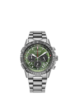 Citizen CA4664-60W Men's Promaster Air Navihawk Bracelet Strap Watch, Green