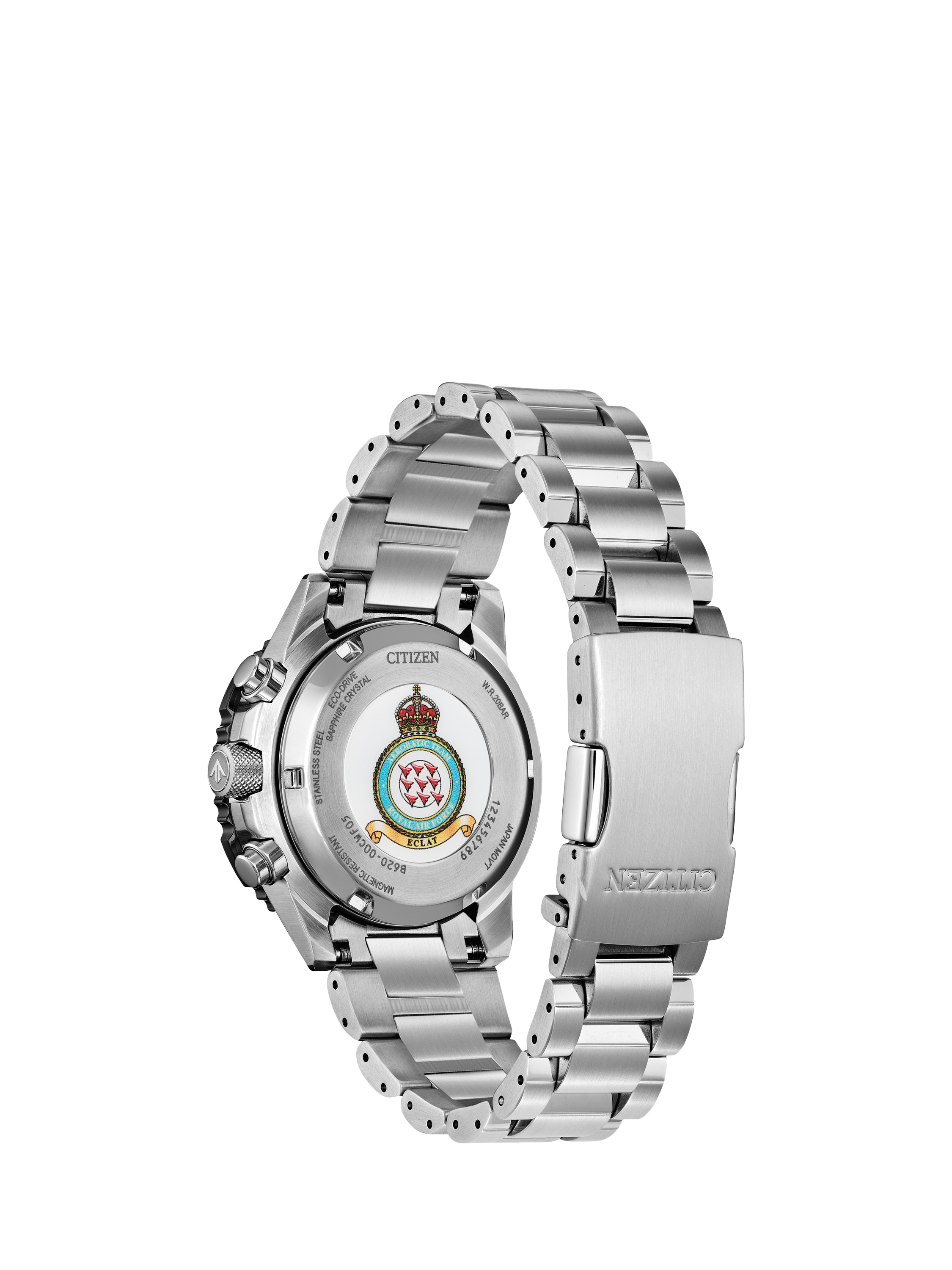 Product image 2 of 10, which shows Citizen CA4666-56E Men's Red Arrows Bracelet Strap Watch, Black