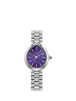 Citizen EM1200-55X Women's Rainell Bracelet Strap Watch, Purple, Purple