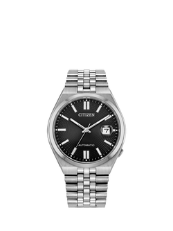 Citizen NK0020-55E Unisex TSUYOSA 60 Bracelet Strap Watch, Black, Black