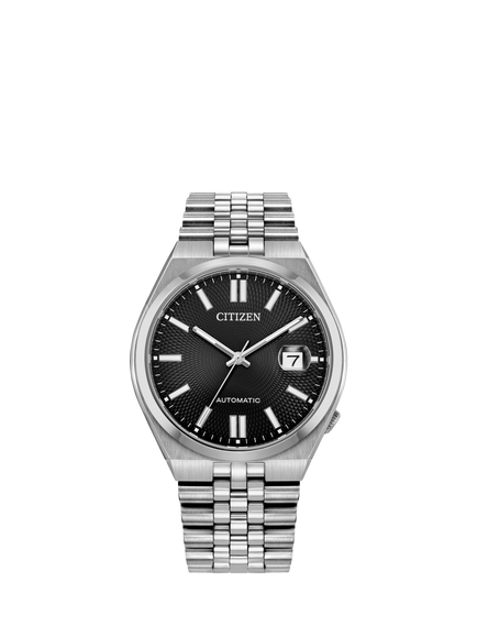 Citizen NK0020-55E Unisex TSUYOSA 60 Bracelet Strap Watch, Black, Black