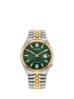 Citizen NK0024-54X Unisex TSUYOSA 60 Bracelet Strap Watch, Green, Green