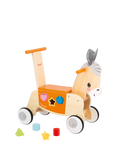 Janod Wooden Ride-On Donkey and Shape Sorter