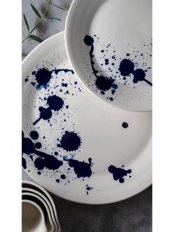 Royal Doulton 1815 Pacific Splash Porcelain Dinnerware Set, 16 Piece, Blue Bright - view 2, Blue Bright