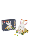 Janod Wooden Bunny Rabbit Trolley Baby Activity Toy