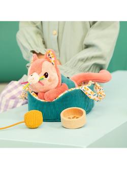 Lilliputiens Jeanne Cat with Basket Soft Toy - view 2, Multi