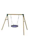 Plum Spider Monkey Wooden Swing Set