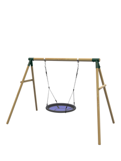Plum Spider Monkey Wooden Swing Set
