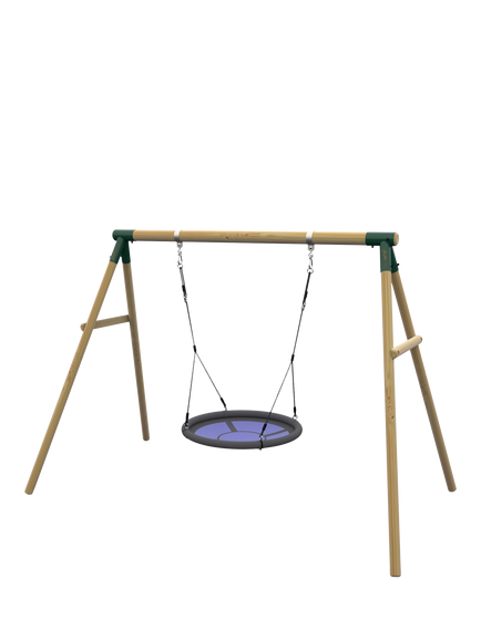 Plum Spider Monkey Wooden Swing Set, Multi
