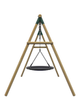 Plum Spider Monkey Wooden Swing Set
