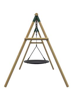 Plum Spider Monkey Wooden Swing Set - view 2, Multi