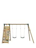 Plum Uakari Wooden Swing Set