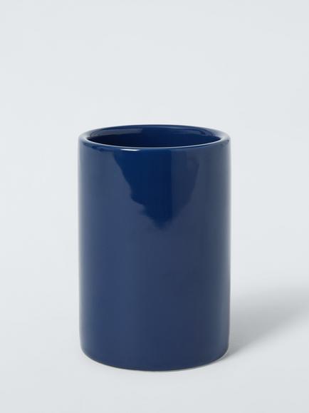 John Lewis Ceramic Bathroom Tumbler, Indigo