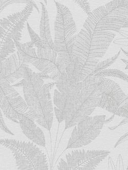 Galerie Botanical Leaves Wallpaper, Silver Grey