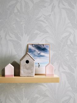 Galerie Botanical Leaves Wallpaper - view 2, Silver Grey