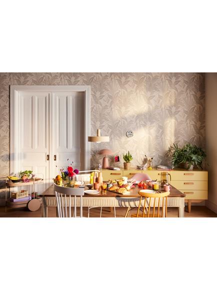 Galerie Botanical Leaves Wallpaper - view 2, Bronze Brown