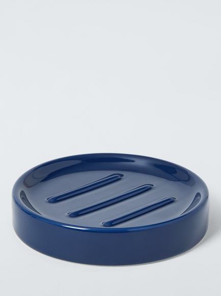 John Lewis Ceramic Soap Dish, Indigo