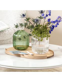 Villeroy & Boch Fleur Glass Vase, H19cm, Clear - view 2, Multi White