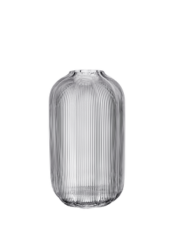 Villeroy & Boch Fleur Glass Vase, H28cm, Clear, Multi White