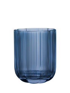 Villeroy & Boch Fleur Glass Vase, H15cm, Bleu