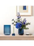 Villeroy & Boch Fleur Glass Vase, H15cm, Bleu