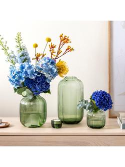 Villeroy & Boch Fleur Glass Vase, H19cm, Vert - view 2, Multi White