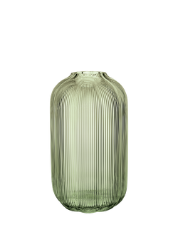 Villeroy & Boch Fleur Glass Vase, H28cm, Vert, Multi White