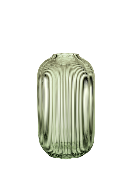 Villeroy & Boch Fleur Glass Vase, H28cm, Vert, Multi White