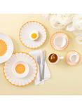 Villeroy & Boch Fleur Porcelain Espresso Cup & Saucer, Set of 2, 70ml, Soleil