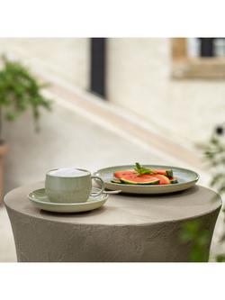 like. by Villeroy & Boch Perlemor Porcelain Coffee Cup, Set of 2, 190ml, Alga - view 2, Alga