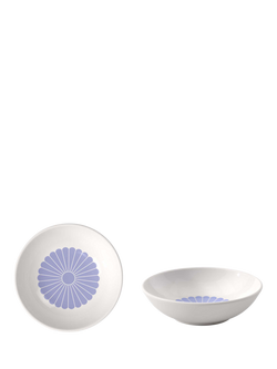 Villeroy & Boch Fleur Porcelain Dessert Bowl, Set of 2, 13cm, Bleu, Multi White