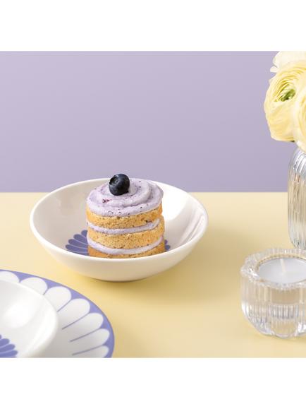 Villeroy & Boch Fleur Porcelain Dessert Bowl, Set of 2, 13cm, Bleu - view 2, Multi White